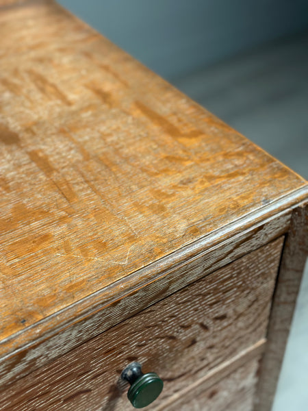 Limed Oak Art Deco Cabinet