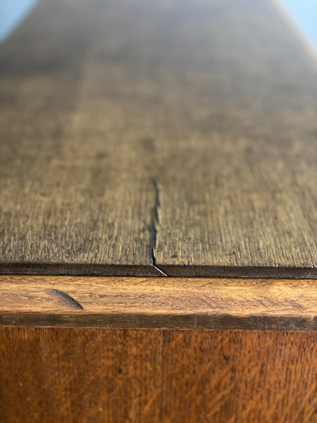 Large Victorian Oak Open Bookcase