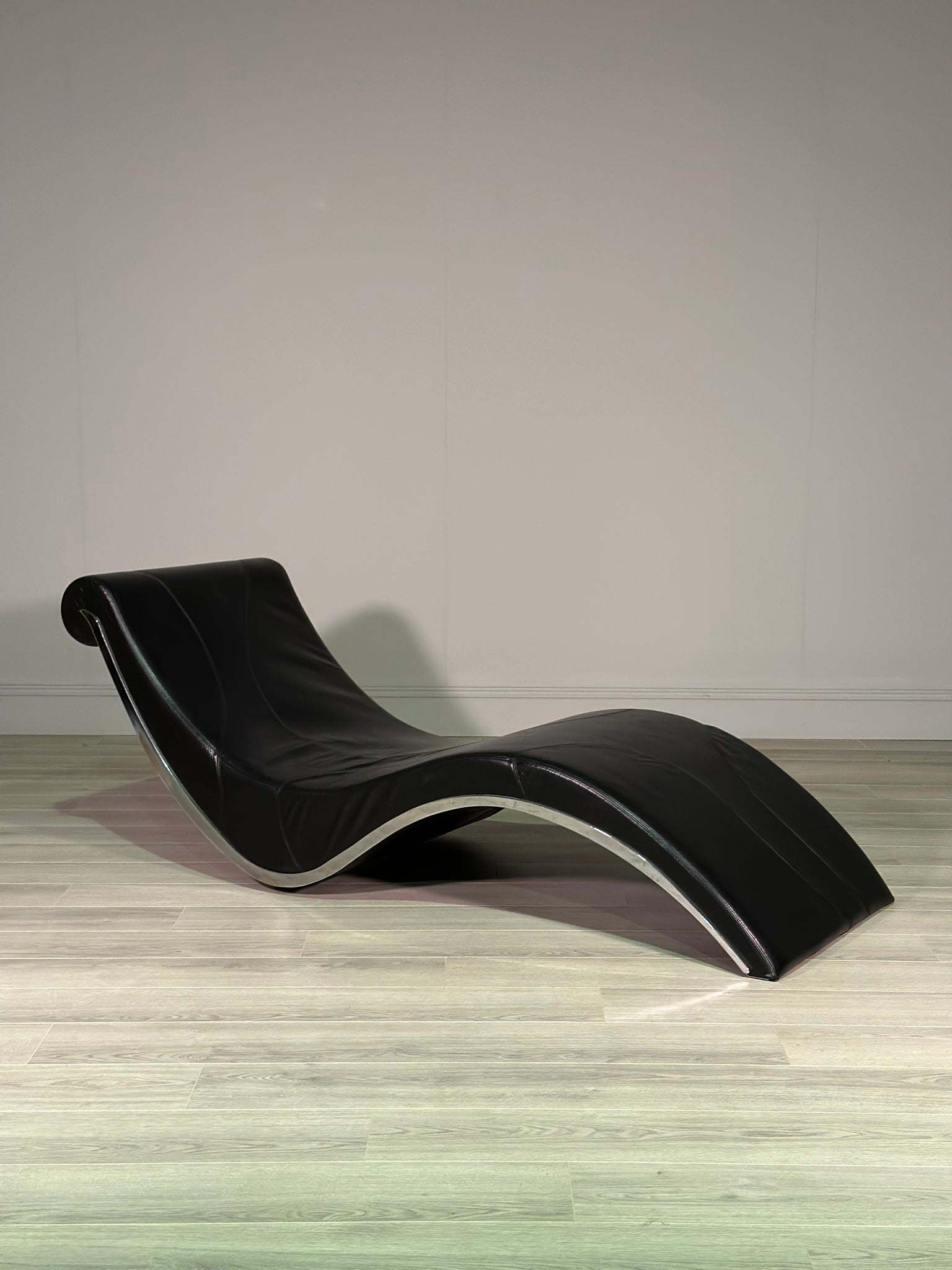 Leather Leonardo Dainelli Sylvester Cattelan Italian Chaise Longue