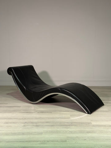 Leather Leonardo Dainelli Sylvester Cattelan Italian Chaise Longue