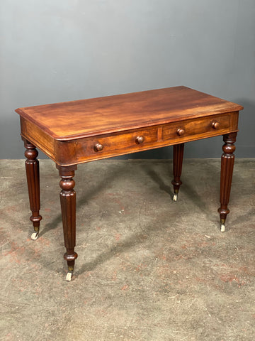 Rare Victorian Army And Navy C S L Mahogany Campaign Writing Desk