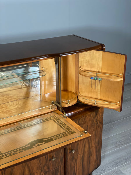 A Mid Century Walnut Cocktail Cabinet By Beautility