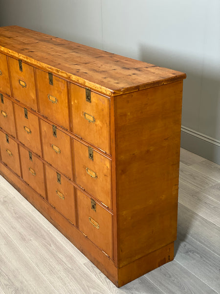Antique Bank Of Postal Drawers