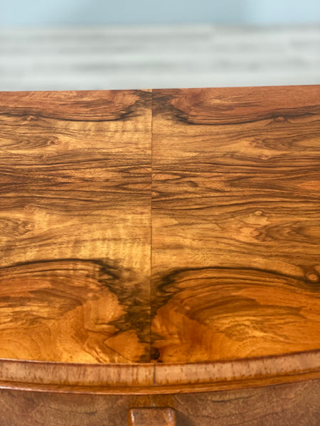 Pair Of Art Deco Burr Walnut Bedside Cabinets