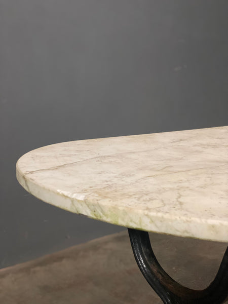 Vintage Italian Marble Bistro Table
