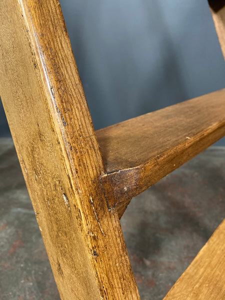 Mid 20th Century Set Of Large Pine Step Ladders By G C Dewey Of Stoke
