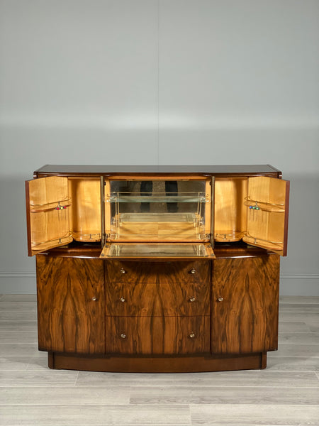 A Mid Century Walnut Cocktail Cabinet By Beautility
