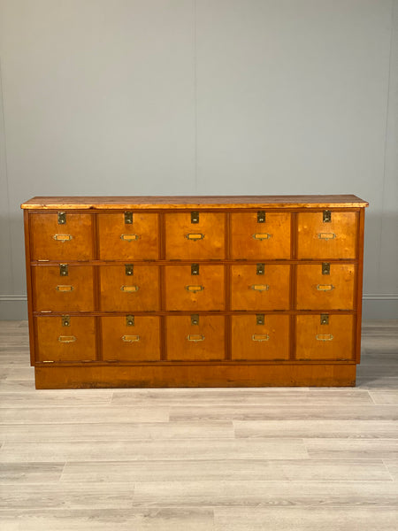 Antique Bank Of Postal Drawers