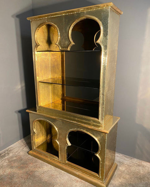 Rare Rodolfo Dubarry Large Brass Cabinet c1970