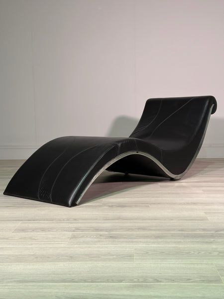 Leather Leonardo Dainelli Sylvester Cattelan Italian Chaise Longue