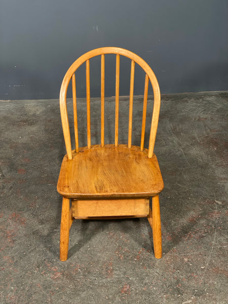 Small Ercol Nursing Chair With Drawer