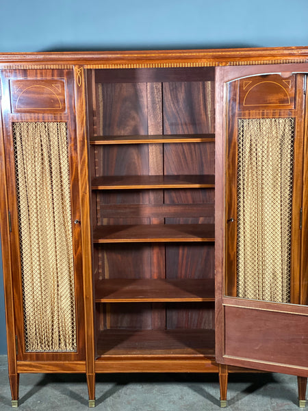 Edwardian Inlaid Mahogany Display Cabinet