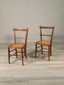 Pair Of 19th Century Oak Side Chairs