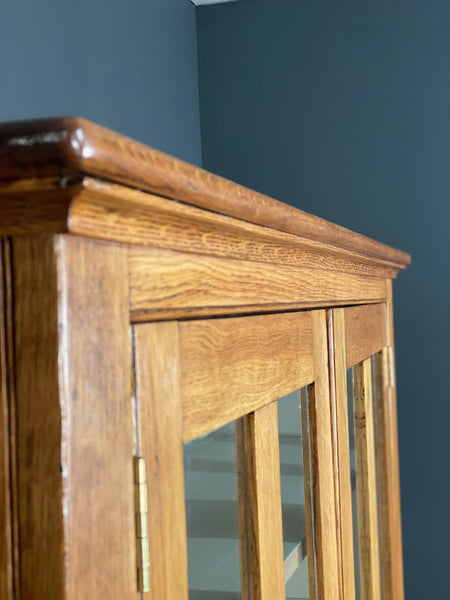 Antique School Lab Display Cabinet