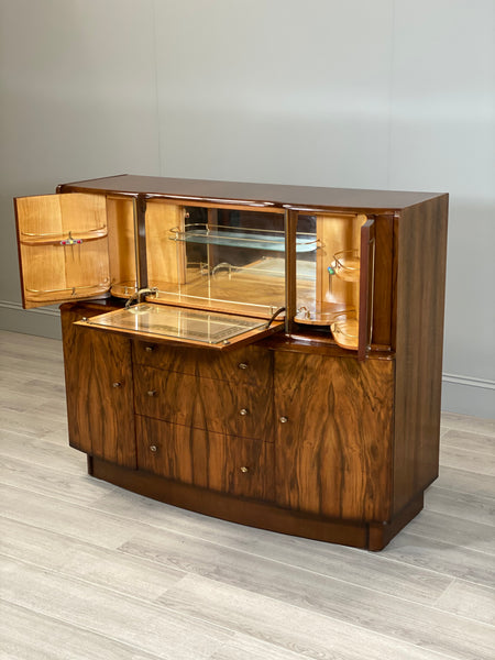 A Mid Century Walnut Cocktail Cabinet By Beautility