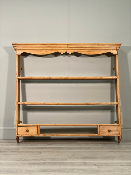 19th Century Pine Kitchen Wall Rack
