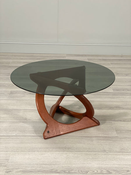 Mid Century Danish Teak Coffee Table Georg Jensen For Kubus