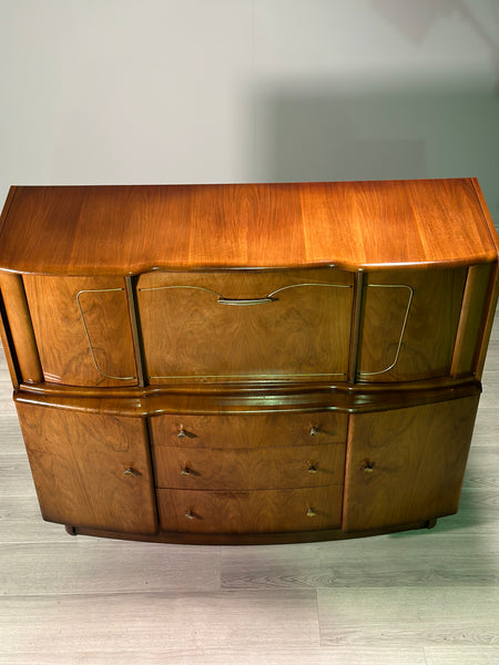 A Mid Century Walnut Cocktail Cabinet By Beautility