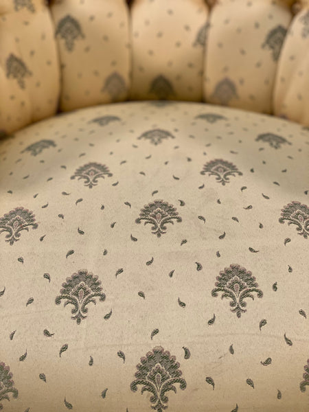 Victorian Style Balloon Back Armchair