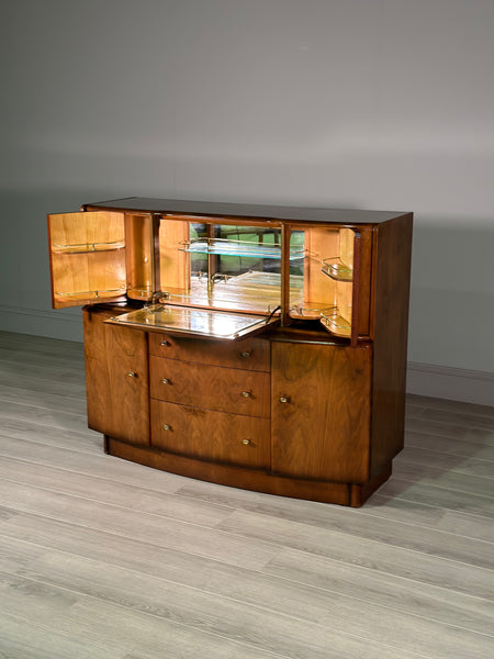 A Mid Century Walnut Cocktail Cabinet By Beautility