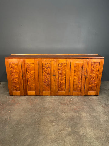 Large Pitch Pine Church Vestry Cupboard c1890
