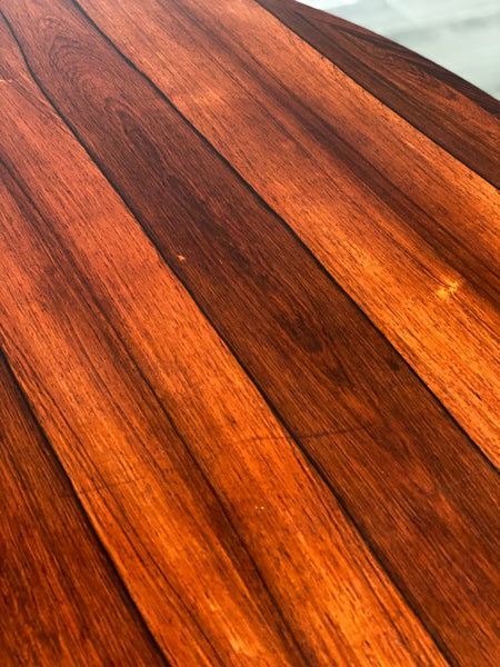 Mid Century Danish Rosewood Extending Dining Table