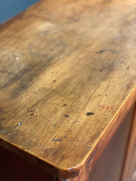 Late 19th Century Pine School Cupboard