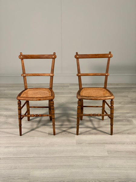 Pair Of 19th Century Oak Side Chairs