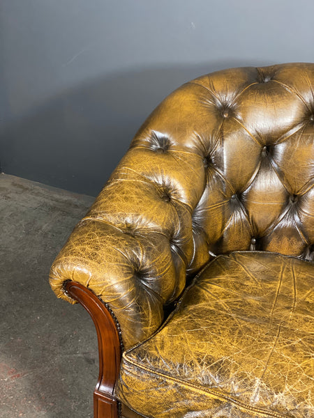 Vintage Leather Chesterfield Armchair