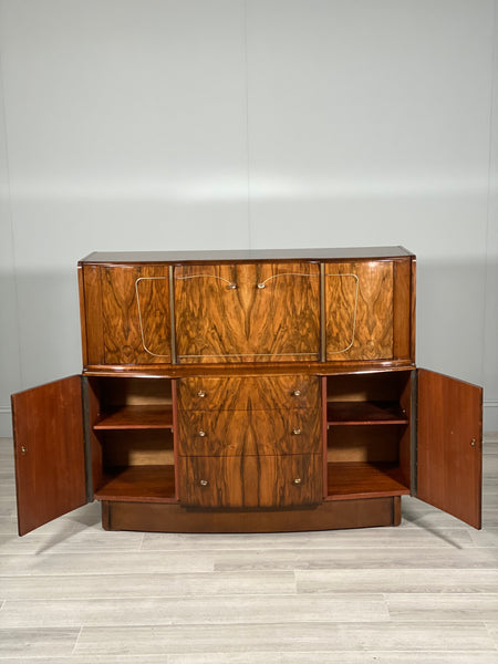 A Mid Century Walnut Cocktail Cabinet By Beautility