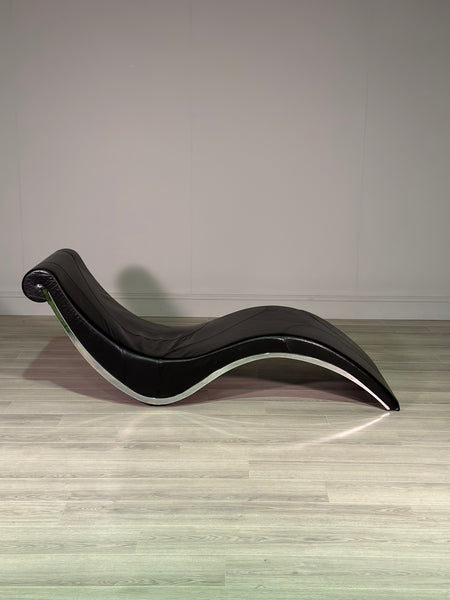 Leather Leonardo Dainelli Sylvester Cattelan Italian Chaise Longue