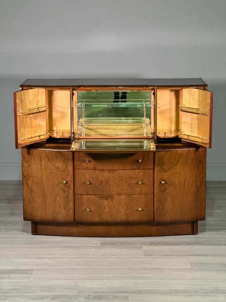 A Mid Century Walnut Cocktail Cabinet By Beautility