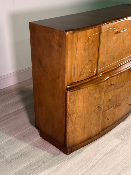 A Mid Century Walnut Cocktail Cabinet By Beautility