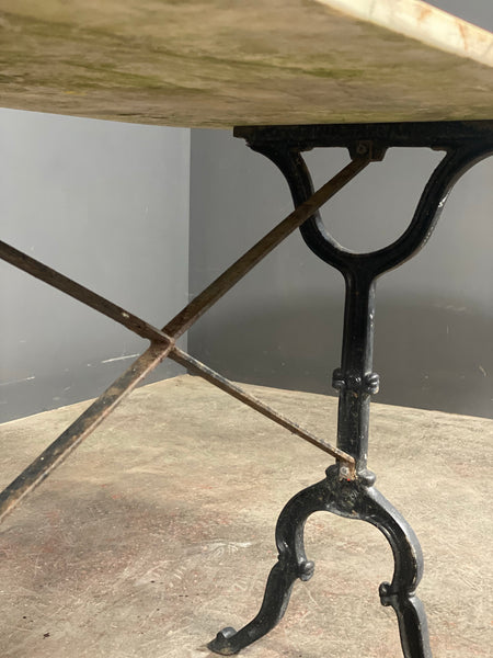 Vintage Italian Marble Bistro Table