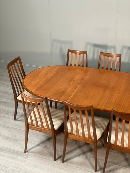 Mid Century G Plan Teak Dining Table And 8 Chairs