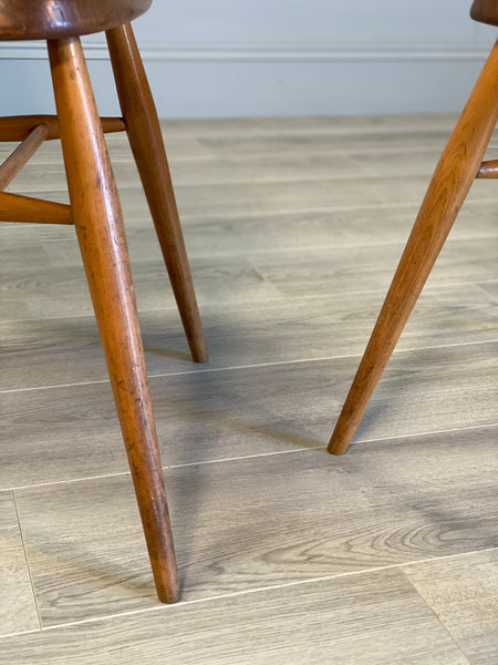 Pair Of Adult Ercol Stacking Chairs