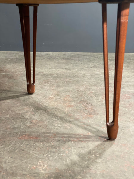 Mid Century Rosewood Veneer Tripod Coffee Table