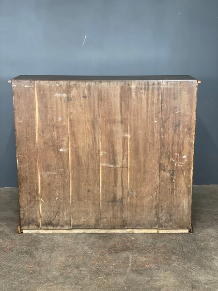 Large Victorian Oak Open Bookcase