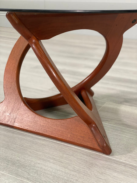 Mid Century Danish Teak Coffee Table Georg Jensen For Kubus