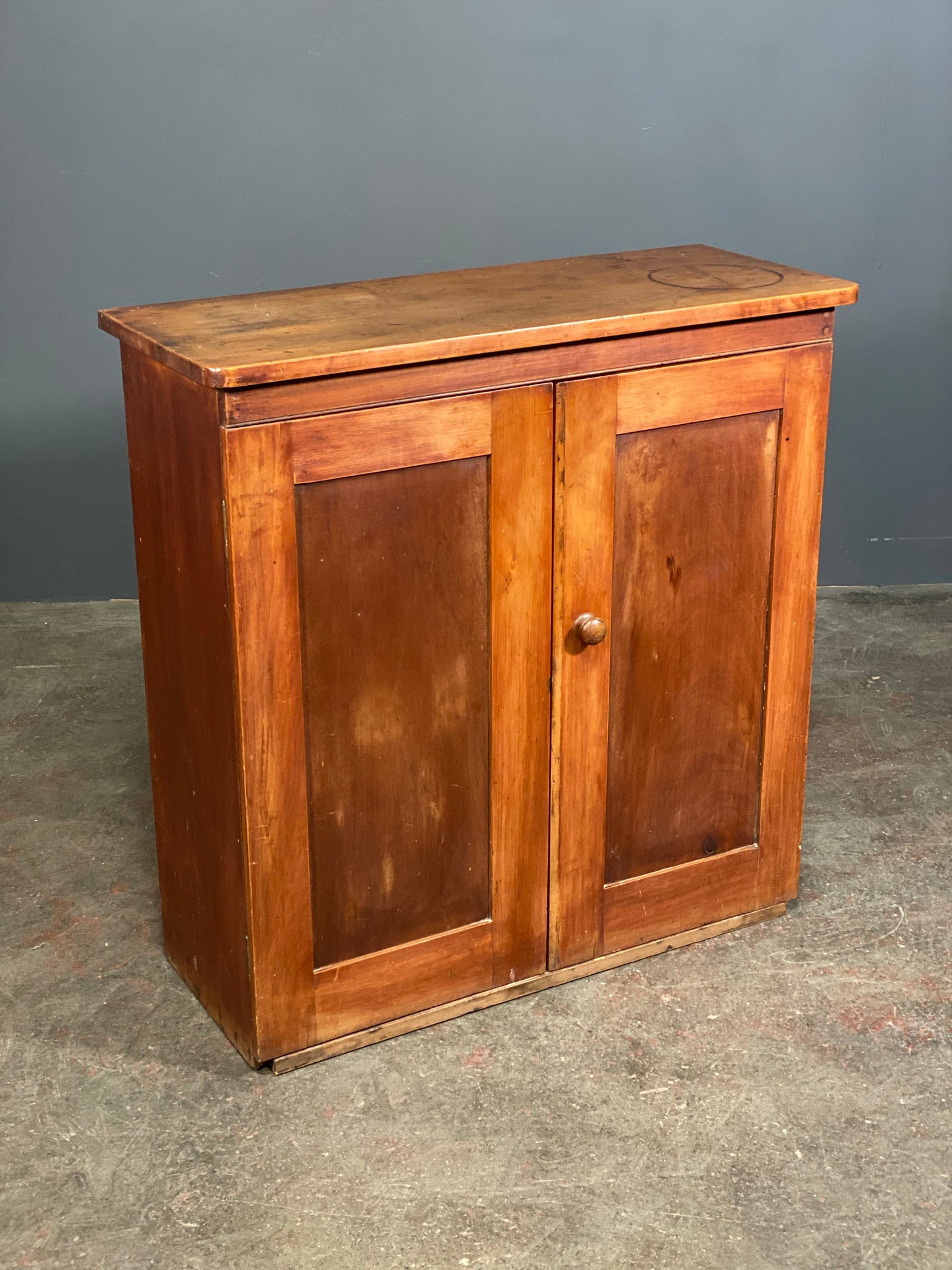 Late 19th Century Pine School Cupboard