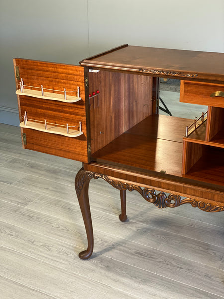 Mid 20th Century Burr Walnut Cocktail Cabinet