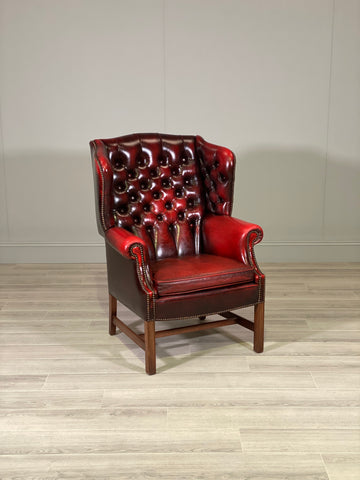 Georgian Style Chesterfield Wingback Armchair